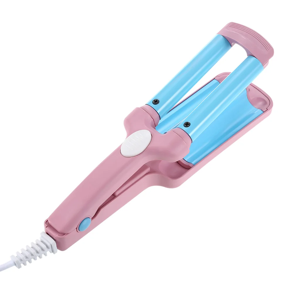 Electric Mini 3 Barrel Ceramic Tourmaline Hair Curler Deep Waver