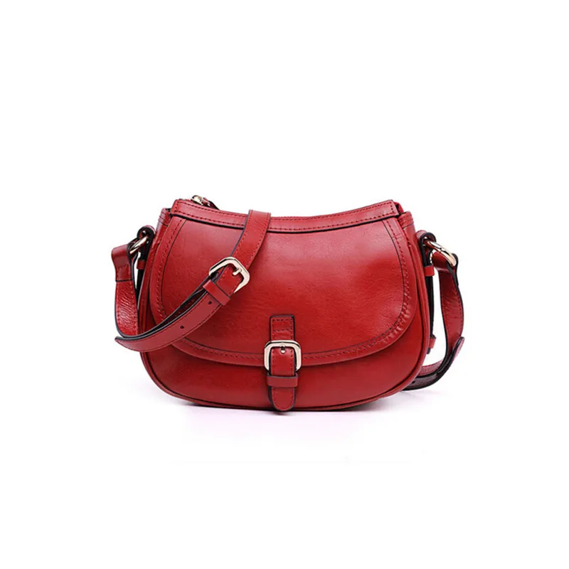 Crossbody Bag Retro New Quality Genuine Cowhide Leather Women Messenger Shoulder Bag Small Shopping Female Bag Women's Trend Bag