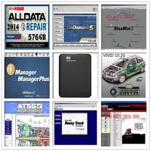 Горячие Авто Ремонт Alldata программное обеспечение V10.53+ mitchell по требованию 5 программное обеспечение usb жесткий диск 1 ТБ все данные DHL