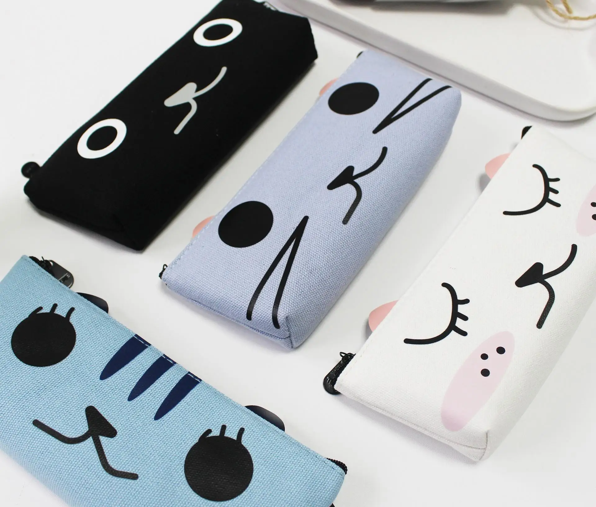 Cat Pencil Case Fabric Quality School Supplies Stationery Gift School