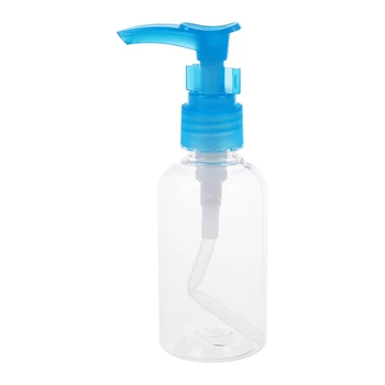 

5PACK (Empty 75ml pump bottle dispenser for shampoo Eau de Toilette Blue