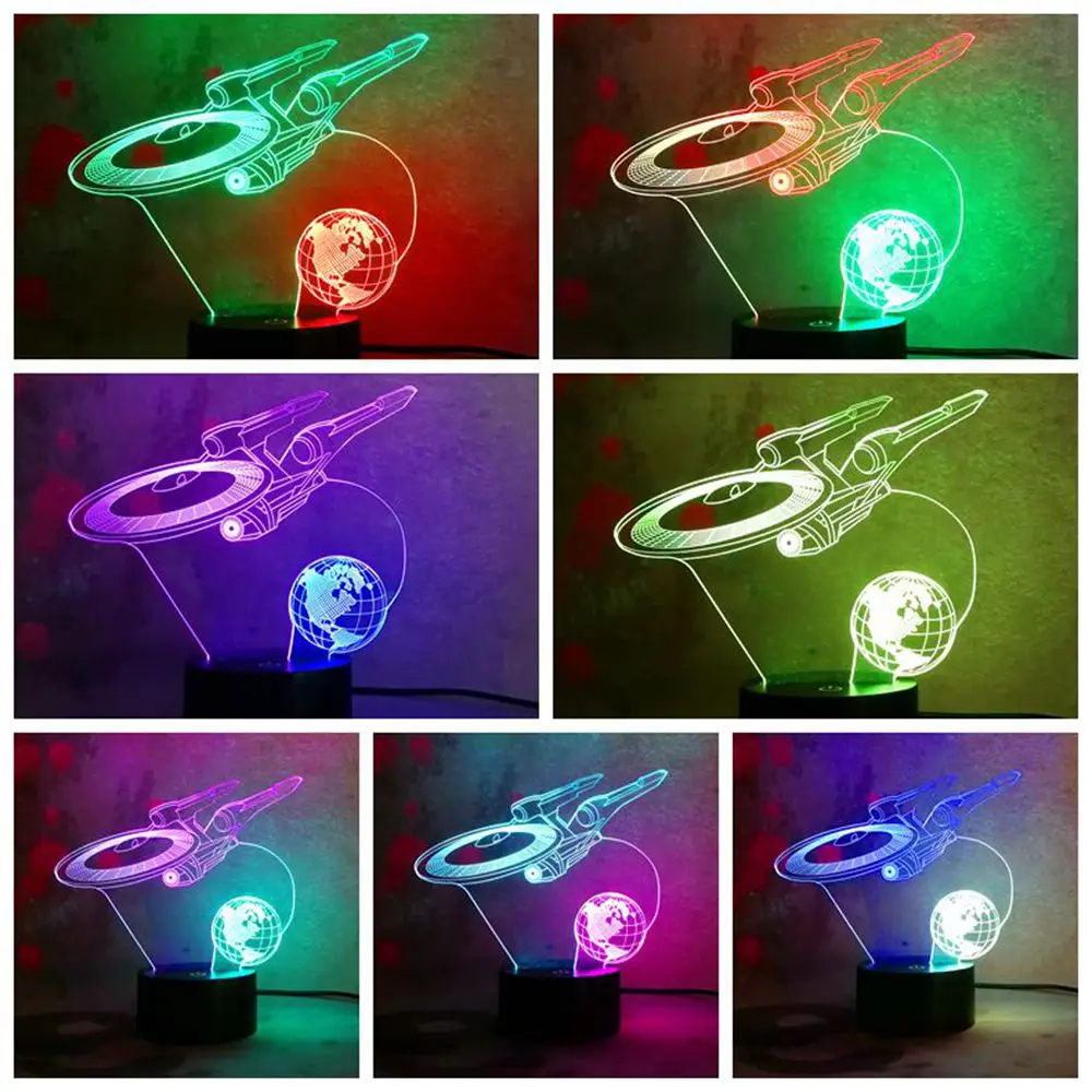 

Hot Movie Star Wars 3D Light Star Trek Mixed Color Decor Bulbing Lamp LED Home Night Light for Child Bedroom Chrismas Gift