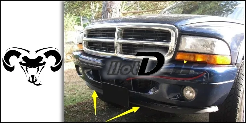 Bumper Lip Deflector Lips For Dodge Ram SRT-10 Front Spoiler Skirt For TopGear Fans to Car View Tuning  Body Kit  Strip 4.4
