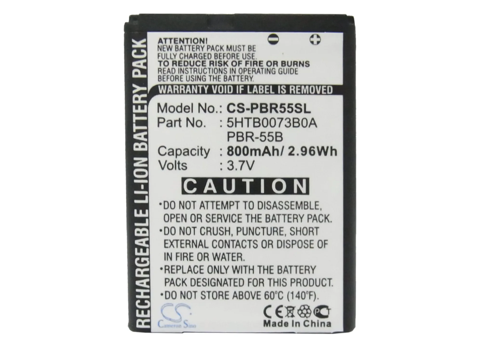 Аккумулятор Cameron Sino 800 мАч 5HTB0073B0A PBR 55B для Pantech Impact P7000 Impulse P7000|Аккумуляторы