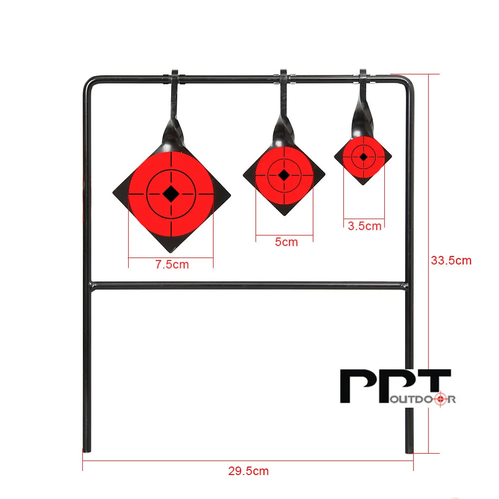 Пейнтбол Металл 3 цели. 22 страйкбол мишень для стрельбы охоты Практическая цель углеродистая сталь PP36-0007