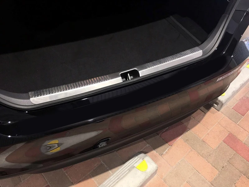 Для Toyota Camry XV70 2018 2019 аксессуары из нержавеющей стали задний бампер облицовочная панель 1 шт