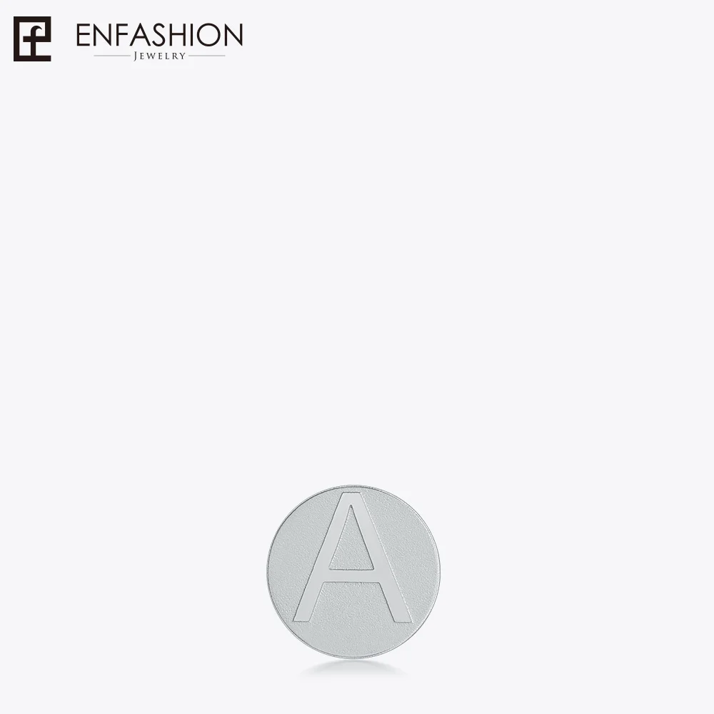 Enfashion Play Series Initial Letters Disc Screw Pendant Silver Color Letter Charms Women