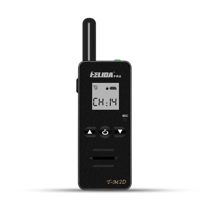HELIDA-T-M2D Mini Walkie Talkie, 128 Channels, 400-520MHz, Super Tiny Two Way Radio 2