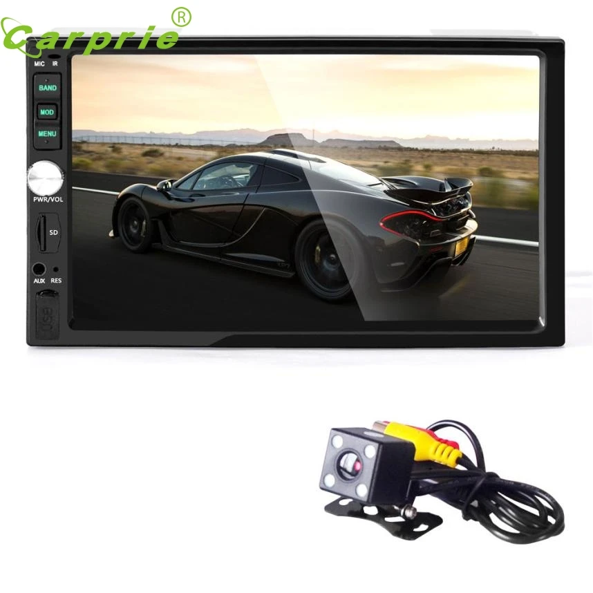 

New Arrival Bluetooth Car Stereo Audio In-Dash Aux Input Receiver SD/USB MP5 Player + Camera dr15