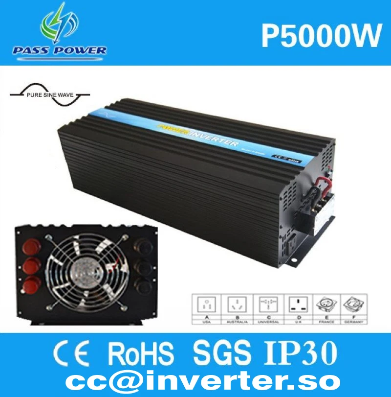 

Power Inverter 12V DC to 220V AC 5000w Off Grid Pure Sine Wave Inverter