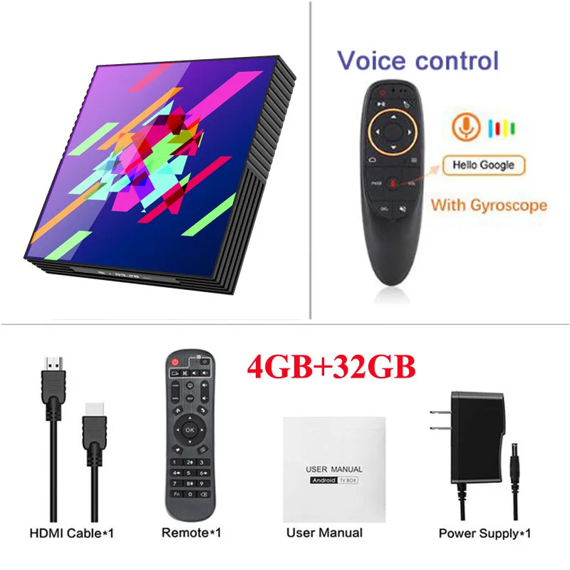 Smart tv BOX A95X Z2+ Android 9,0 RK3318 четырехъядерный процессор 4 ГБ ОЗУ 64 Гб 2,4G и 5G wifi 4K HD BT OTA медиа Google Play SetTop Box PK H96MAX - Цвет: 4GB 32GB G10G