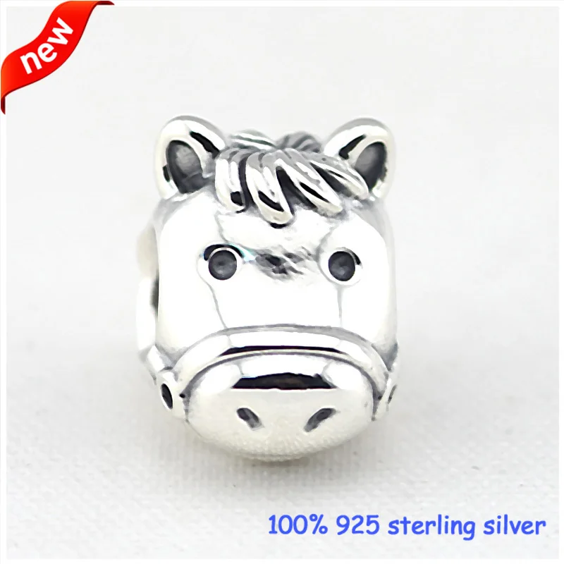 

Fits Pandora Bracelets Horse Silver Beads Original 100% 925 Sterling Silver Charms DIY Jewelry Wholesale 09276