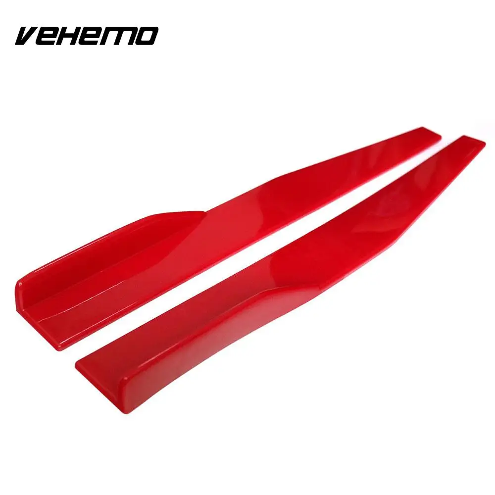 Vehemo 2 цвета PP универсальная модная боковая юбка Winglet Spoliter боковой спойлер Комплект кузова автомобильный спойлер салон - Цвет: red