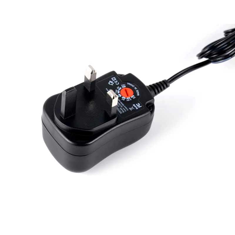 

3-12V 12W Adjustable Power Adapter Cable Plug Charger for LED Light Mini TV Car Electric Toy QJ888
