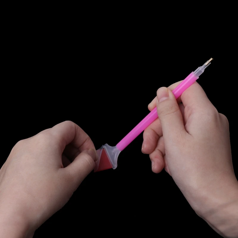 1pc DIY 5D Diamond Painting Rhinestone Sticky Pen Embroidery Stich Tool with LED