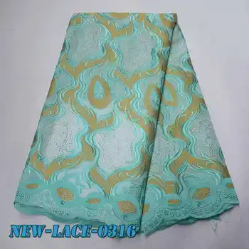 

Hot Sales African Cotton Swiss Voile Lace Fabric High Quality Swiss Voile Lace Nigeria Rhinestones Lace Fabric DB004