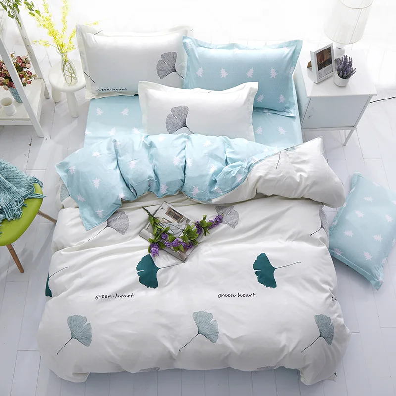 

korean style king-pink pastoral bedding bed linen Soft comfortable bed sets duvet cover+bedsheet duvet cover with zipper closure
