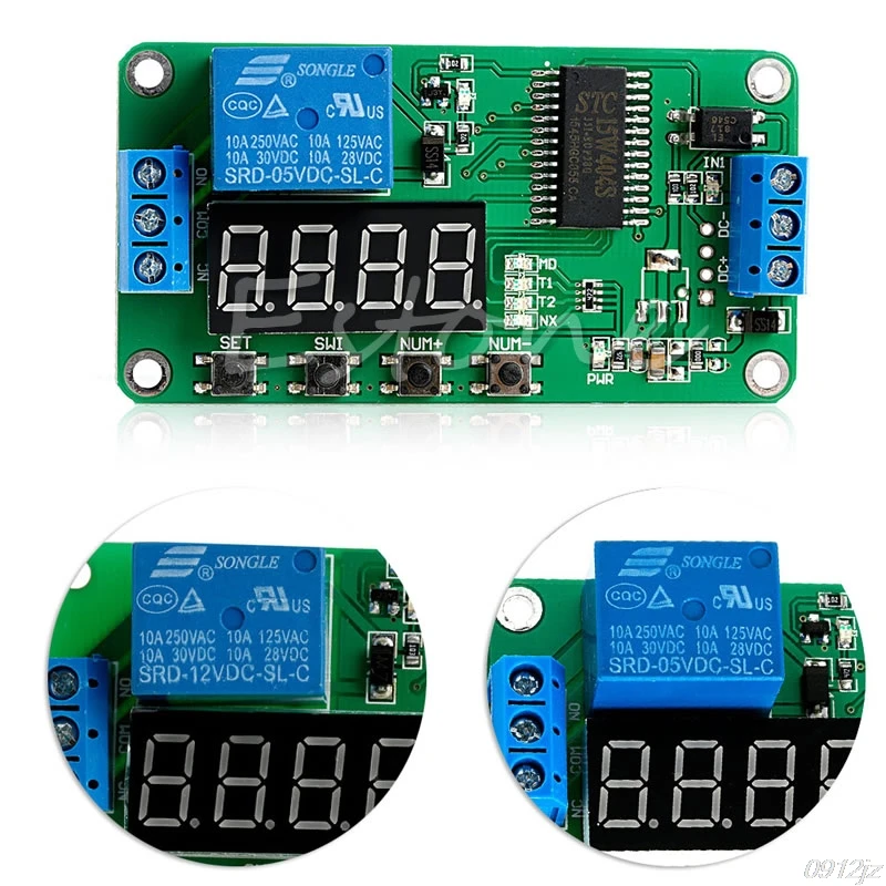 DC 12V многофункциональное самоблокирующееся Реле PLC таймер цикла задержки переключатель времени дропшиппинг LS'D инструмент