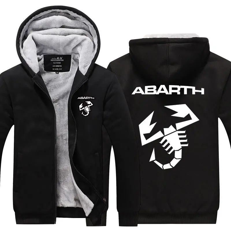 Мужская куртка зимняя мода Новое поступление утолщенная Толстовка Abarth одежда