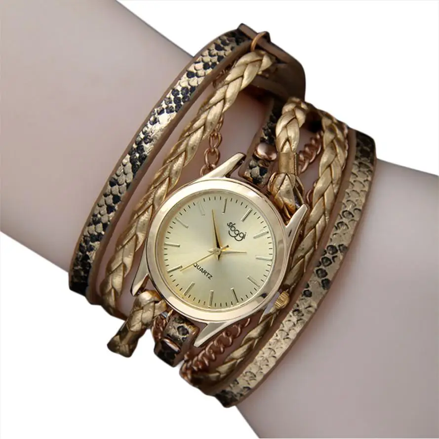 

2018 Best Sell Women Watches Fashion Fine Leather Band Winding Analog Quartz Movement WristWatch relogio feminino reloj mujer