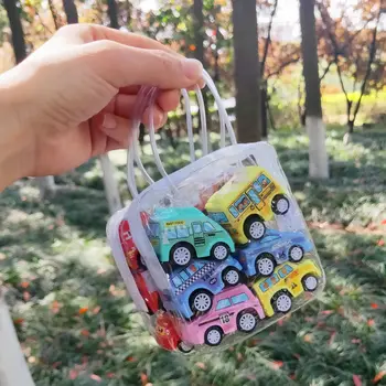 

OKLADY Baby Toys Pull Back Car Set Children's Mini Engineering Car Boy Gift Toy Pull Back Vehicle Kid Fire Truck Present One Bag