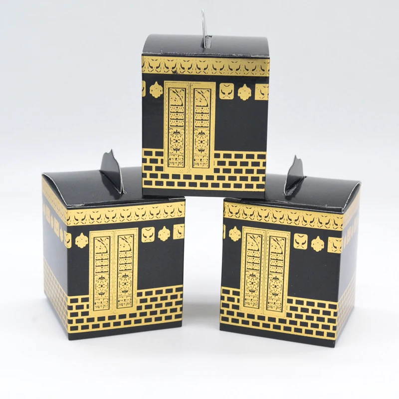 

Muslin festival Kaaba design die cutting gold foil hajj box
