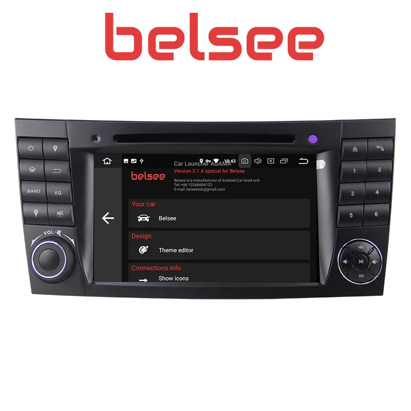 Discount Belsee Screen Android 9.0 Head Unit Radio Auto Car Navigation Autoradio Stereo Mercedes CLS Class W219 G-Class W463 E-Class W211 2