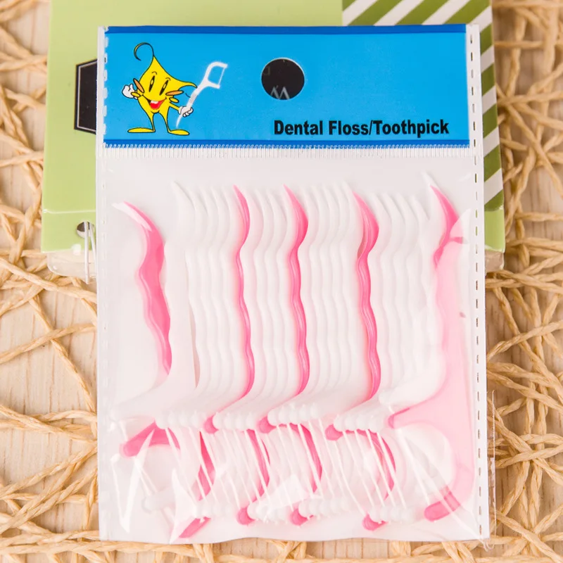 200pcs Plastic tooth pick Dental Floss interdental brush Toothpicks