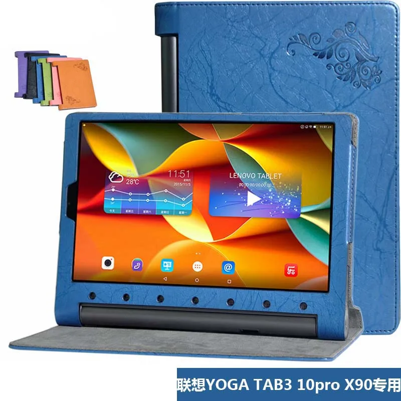 Магнитный кожаный чехол для Lenovo YOGA Tab3 Plus YT X703F Tab 3 Pro 10 X90 YT3 X90F/L/M|case for lenovo tab|case tablet