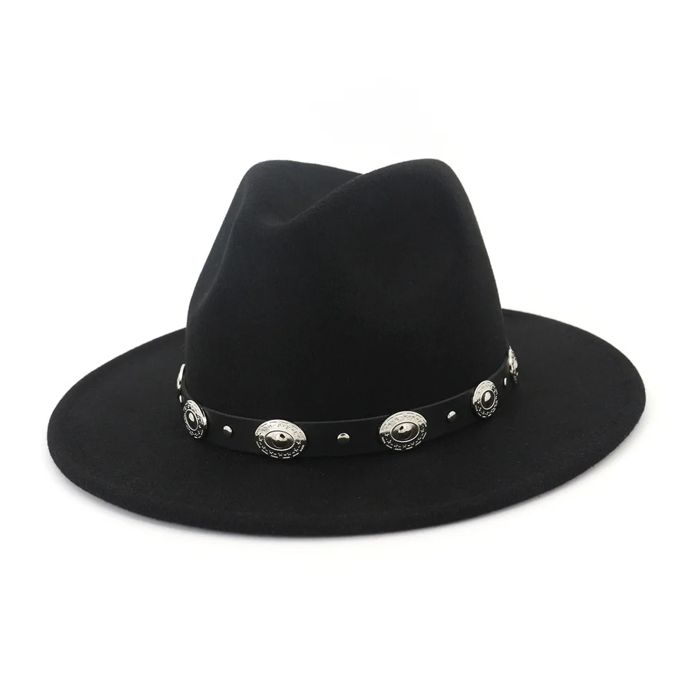 black wool fedora