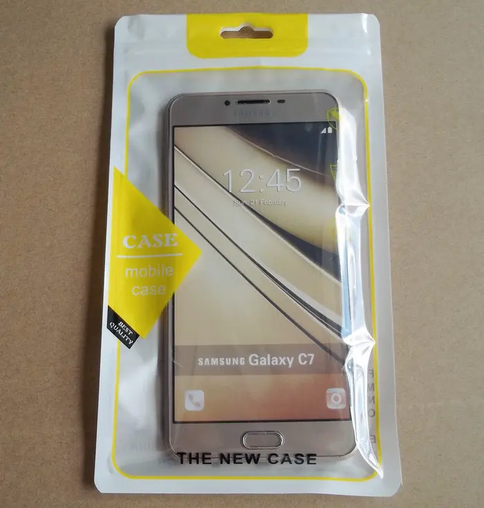 100 шт 12*21 см clearZipper Пластик Розничная упаковка сумка для samsung s5 s6 c6 c7 iphone 5G 6s 6 7 8 плюс Мобильный случаях посылка сумка - Цвет: 12x21cm