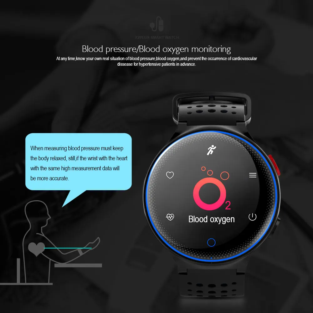VERYFiTEK X2 плюс Смарт Браслет крови Давление монитор сердечного ритма шагомер
