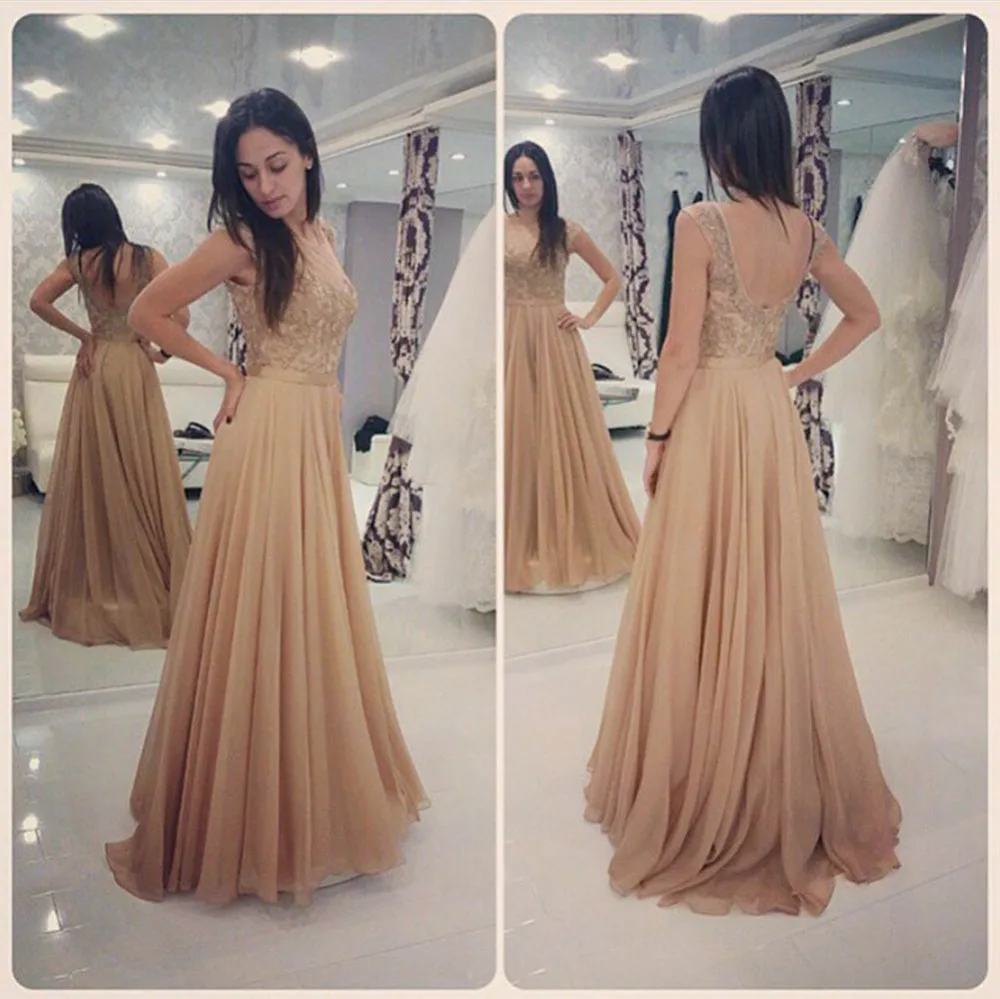 champagne dress prom