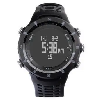 

ezon watch H001C01 Waterproof PU Strap Shock Resistant Climbing Dive Multifunction mens Watches