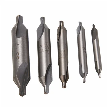 

HSS Center Drill Bits Set Precision Combined Countersinks Kit 60 Degree Angle 1/2/3/8mm for Lathe