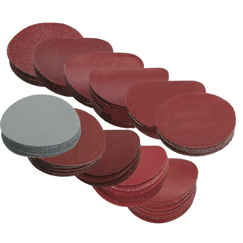 DWZ 10pcs 3inch 75mm New Round Sanding Discs Polishing Pad Sander Paper Set 80-3000Grit