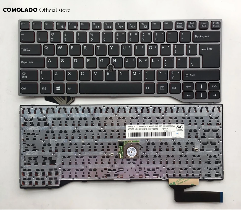 

UI English keyboard For Fujitsu Lifebook E733 E744 E734 E743 Keyboard UI Layout