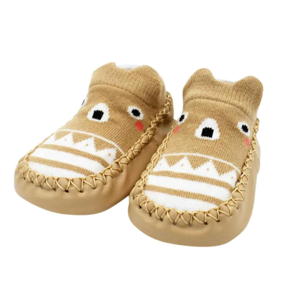 Обувь для новорожденных; мягкие нескользящие носки с рисунком для новорожденных девочек и мальчиков; тапочки; ботинки; детская обувь