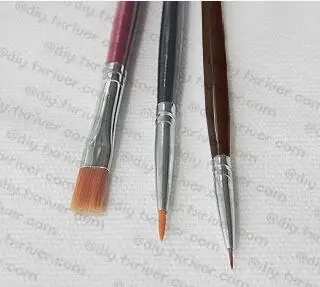 

3pcs/set Flat Pen Set BJD Doll Fine Class Model Hand Make Makeup tools blyth doll paint change makeup tools diy Face pen