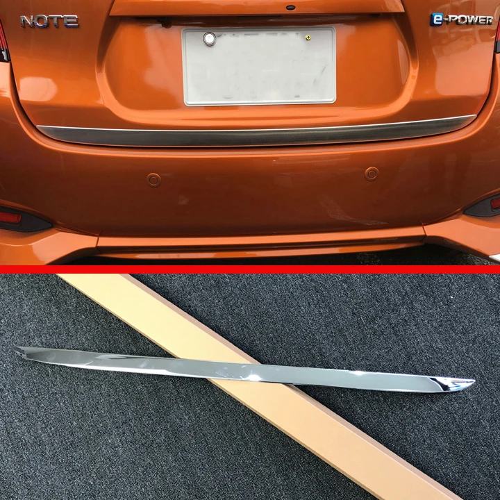 

Stainless Steel Rear Trunk Lid below Cover Trim For Nissan NOTE 2017 2018
