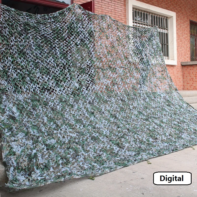 2X5 3X5 متر الغابات الرقمية التمويه صافي الجيش العسكرية الصيد صافي التخييم كامو المعاوضة غطاء سيارة الشمس المأوى خيمة الظل