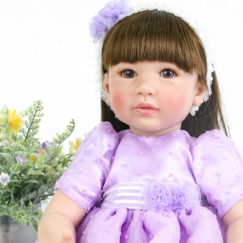 

Reborn baby toddler girl doll 20" 50cm vinyl silicone reborn baby dolls gif real babies newborn bebes reborn bonecas realista