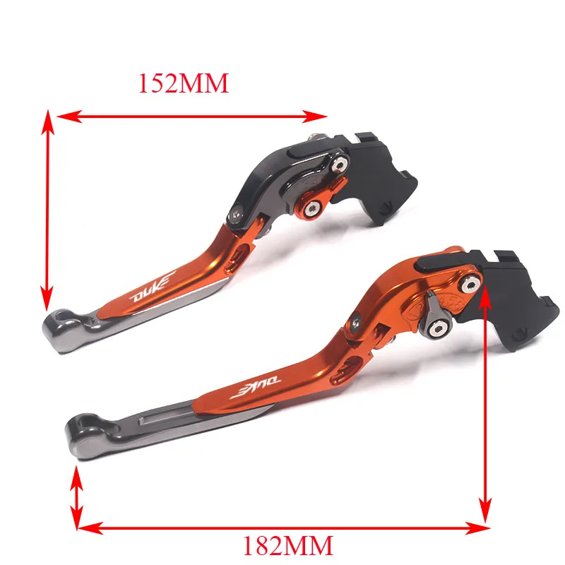 2018 motocicleta CNC ajustable plegable que alarga los frenos de motocicleta palancas de embrague para KTM Duke 125 Duke 200 Duke 390 2018 motocicleta CNC ajustable plegable que alarga los frenos de motocicleta palancas de embrague para KTM Duke 125 Duke 200 Duke 390