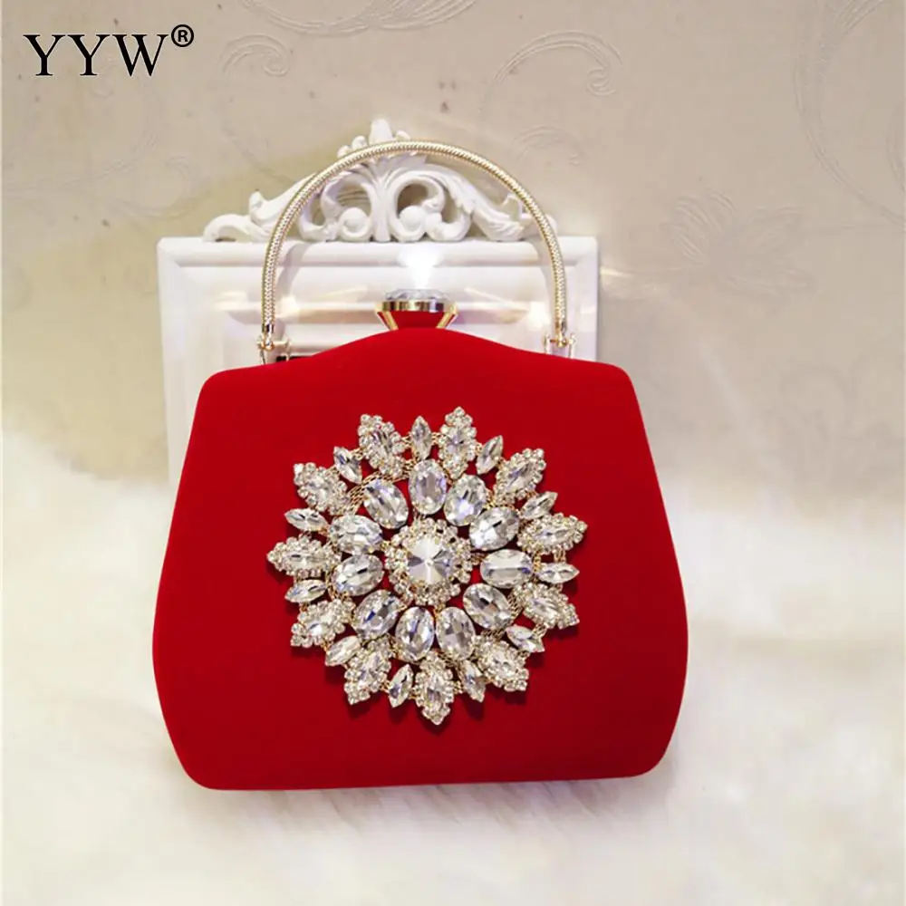 Красный винтажный горный хрусталь вечерняя сумка вечерние для вечеринки Свадебная сумка через плечо сумка-клатч дизайнерская цепочка