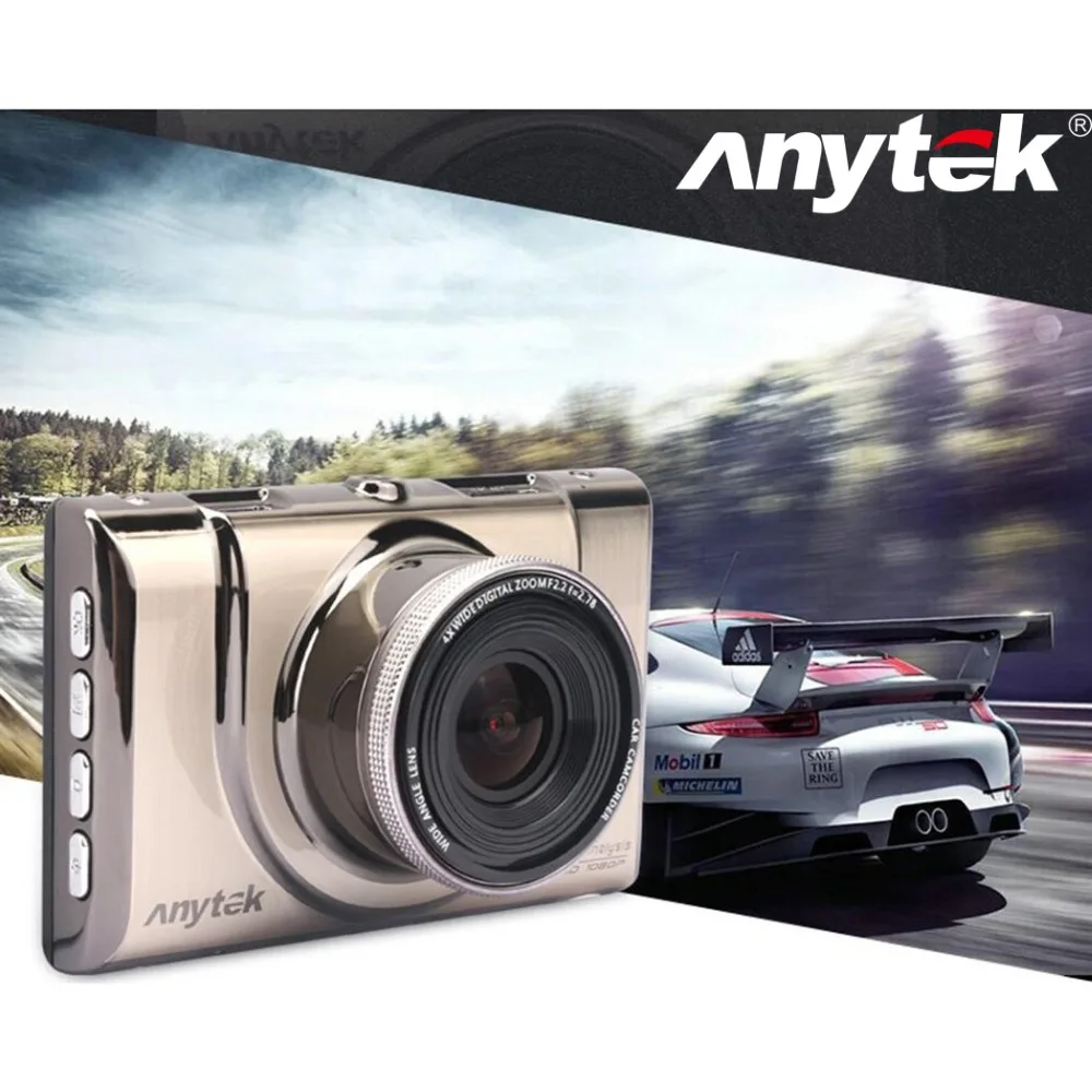 Автомобильный видеорегистратор Anytek A100 Novatek автомобильная камера AR0330 1080P WDR