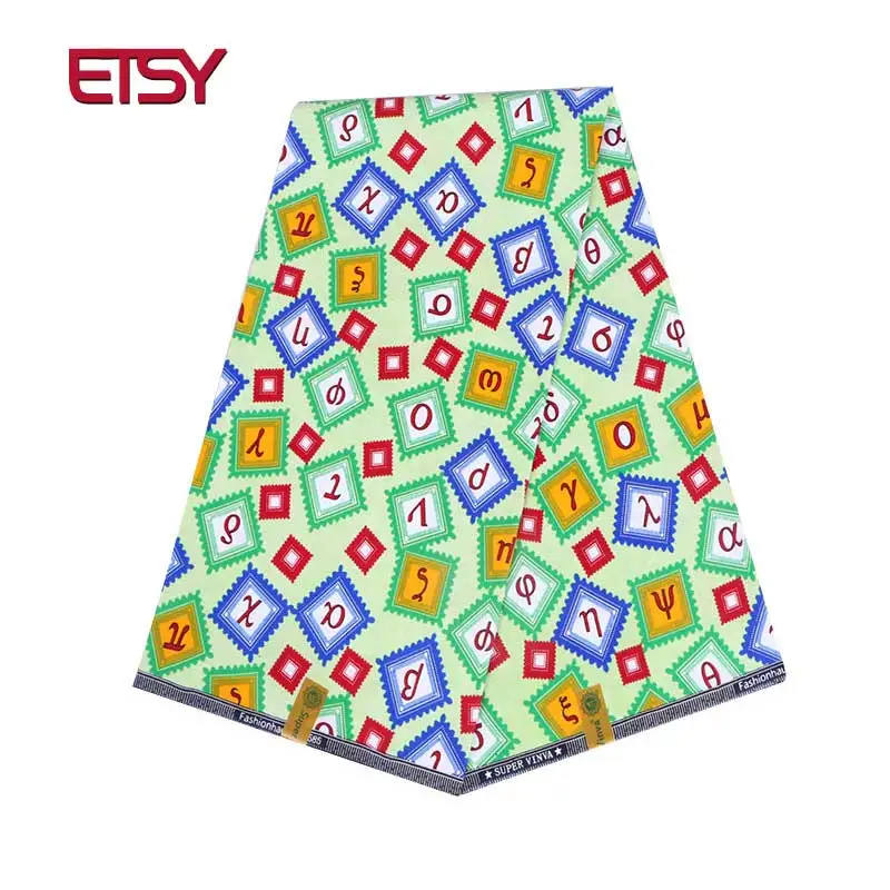 

african bazin riche fabric new African Fabric 100% polyester Fabric African Wax Material 6 Yards print windproof PL952