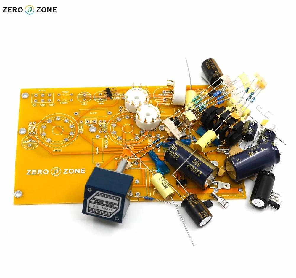 NEW TU1-EMP V2 6922+12AT7 pure tube headphone amplifier -- Kit (with potentiometer) | Электроника