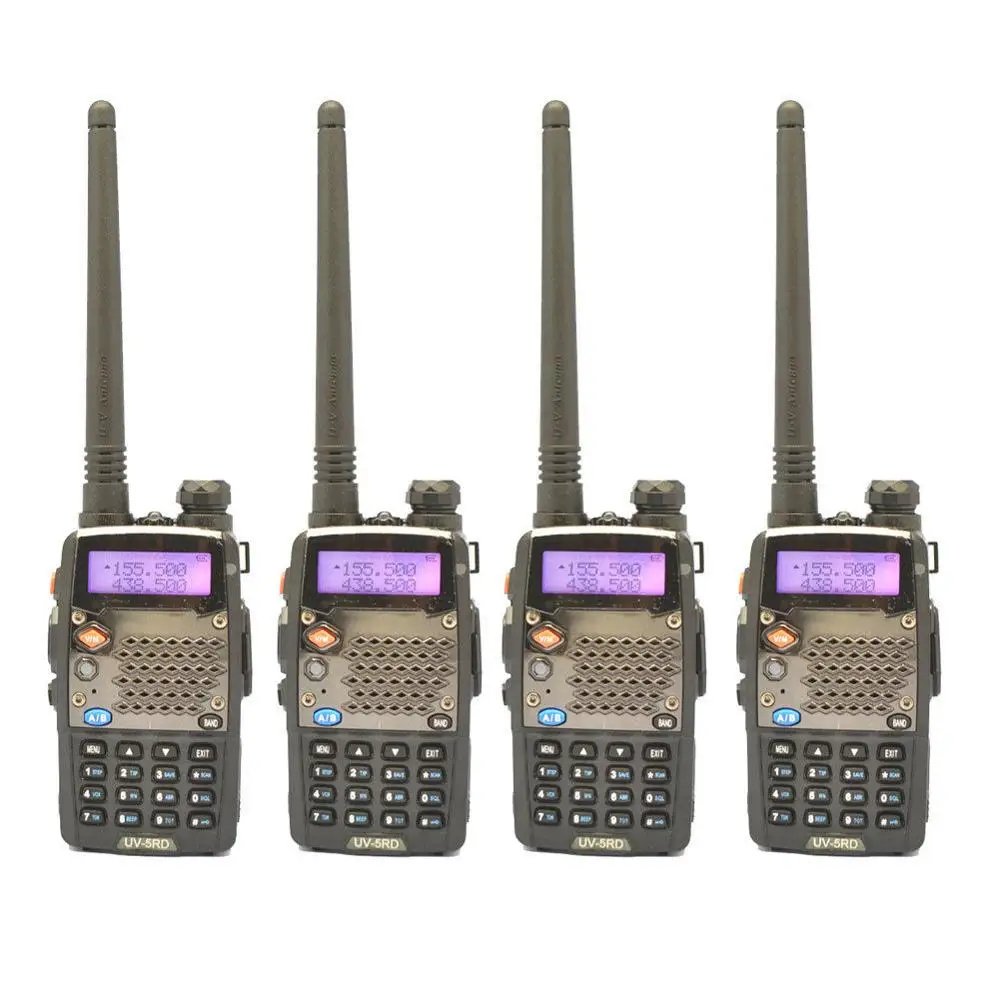 

4-sets 2014 NEWEST versions UV-5RD UV-5R plus Dual Band UHF/VHF Radio +EARPIECE Free DHL FEDEX