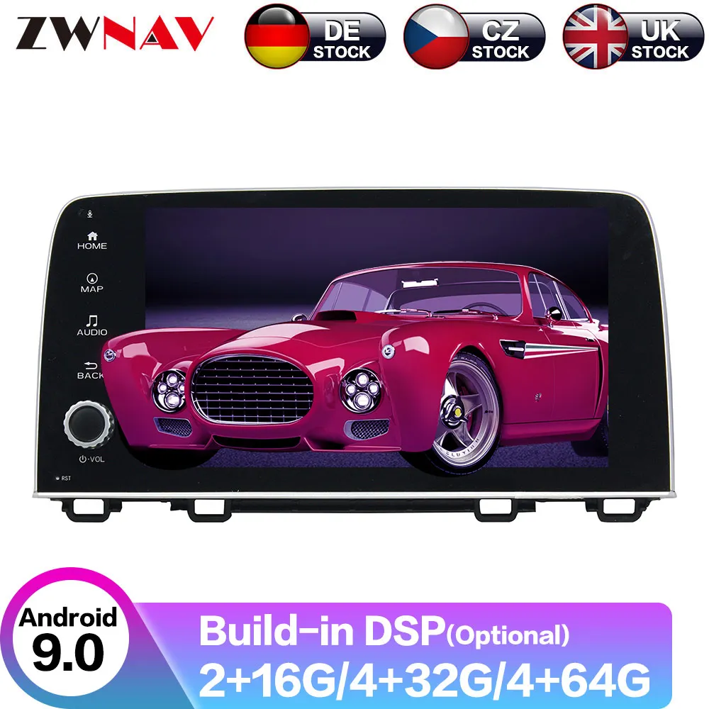 

Android 9 4+64G DSP Car DVD Player GPS Navigation For HONDA CRV 2017 2018 Head Unit Multimedia Player Tape Recorder