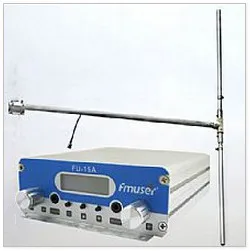 

15W CZH-15A CZE-15A FU-15A FM stereo PLL broadcast transmitter FM exciter 88Mhz - 108Mhz + DP100 1/2 wave dipole antenna + Power